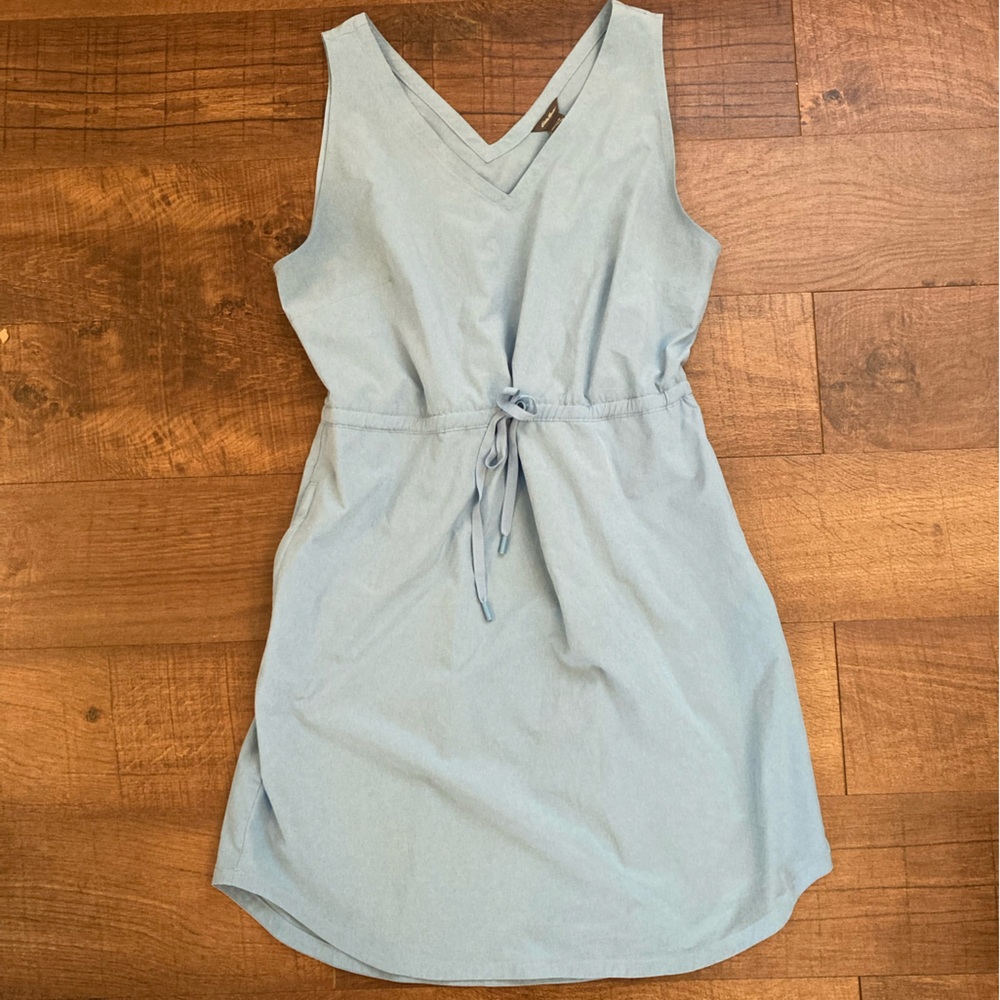 Eddie Bauer Blue Sleeveless V-Neck Mini Dress Tennis Golf PickleBall Women’s M